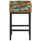 Mesa auxiliar madera maciza reciclada 40x30x51 cm