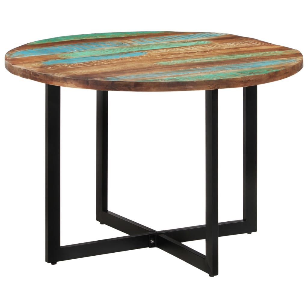 Mesa de comedor madera maciza de mango 110x75 cm