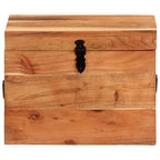 Caixa de arrumação em madeira de acácia maciça 39x28x31 cm