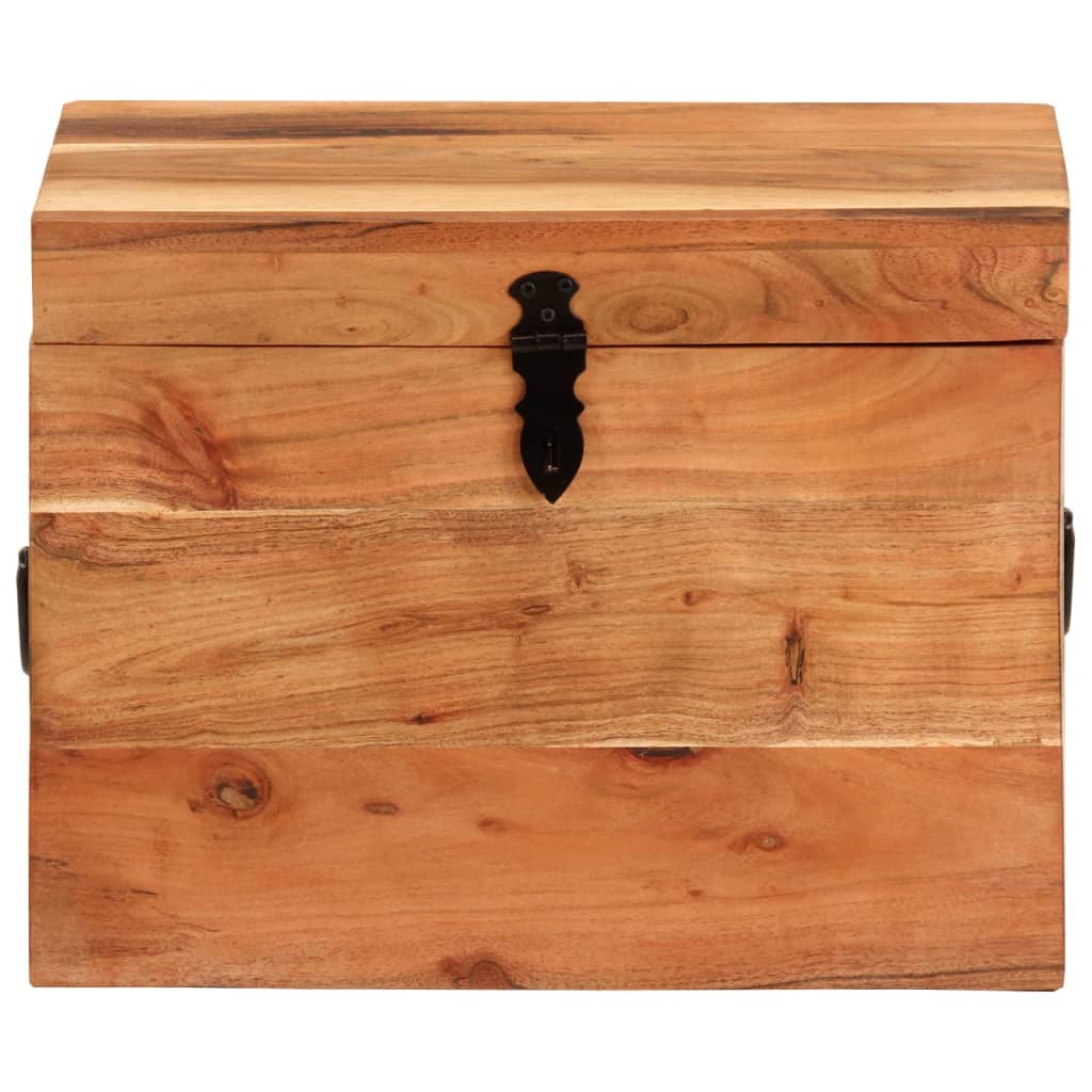 Caixa de arrumação em madeira de acácia maciça 39x28x31 cm