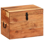 Caixa de arrumação em madeira de acácia maciça 39x28x31 cm
