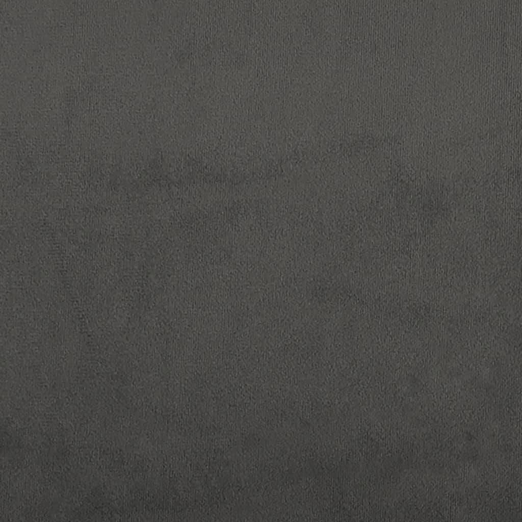 Taburete de cocina de terciopelo gris oscuro