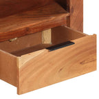 Mueble de TV de madera maciza de acacia 110x30x40 cm