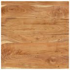 Mesa de centro de madera maciza de acacia 80x80x40 cm
