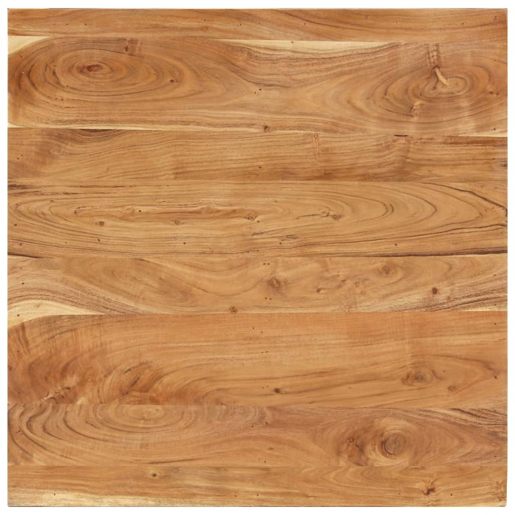 Mesa de centro de madera maciza de acacia 80x80x40 cm