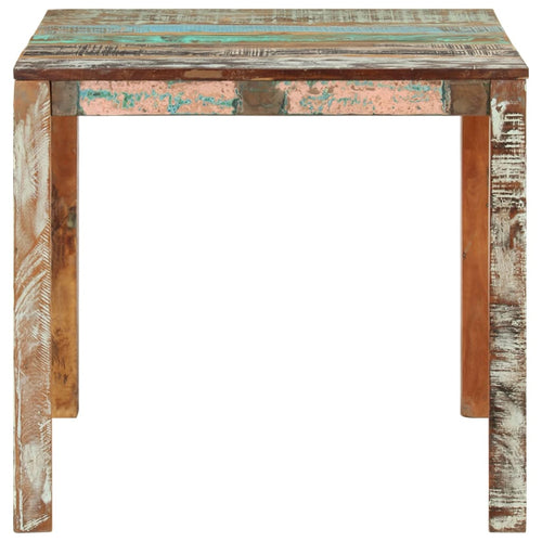 Solid reclaimed wood dining table 82x80x76 cm