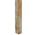 Mesa de comedor de madera maciza reciclada 82x80x76 cm