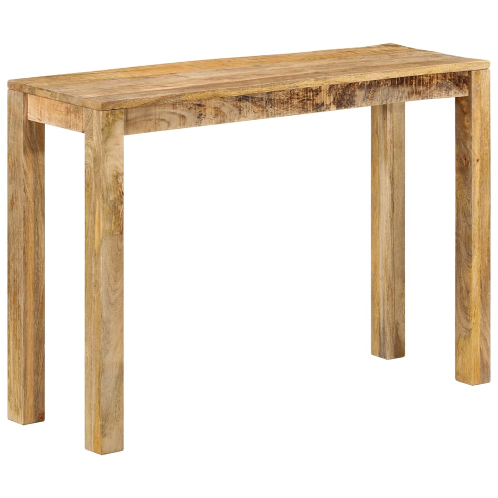 Mesa consola de madera de mango rugosa 110x35x76 cm