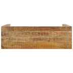 Mesa consola de madera de mango rugosa 110x35x76 cm