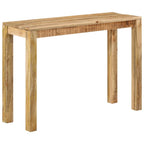 Mesa consola de madera de mango rugosa 110x35x76 cm