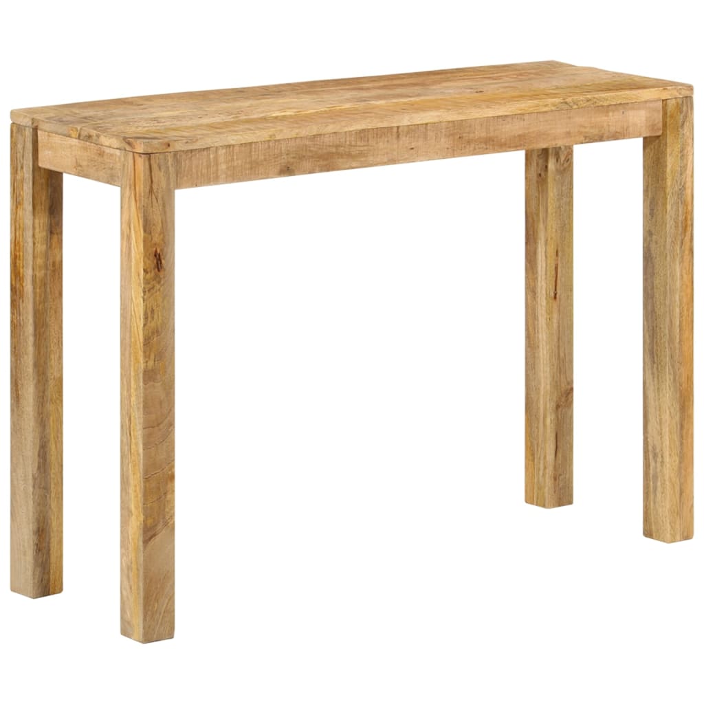 Mesa consola de madera de mango rugosa 110x35x76 cm