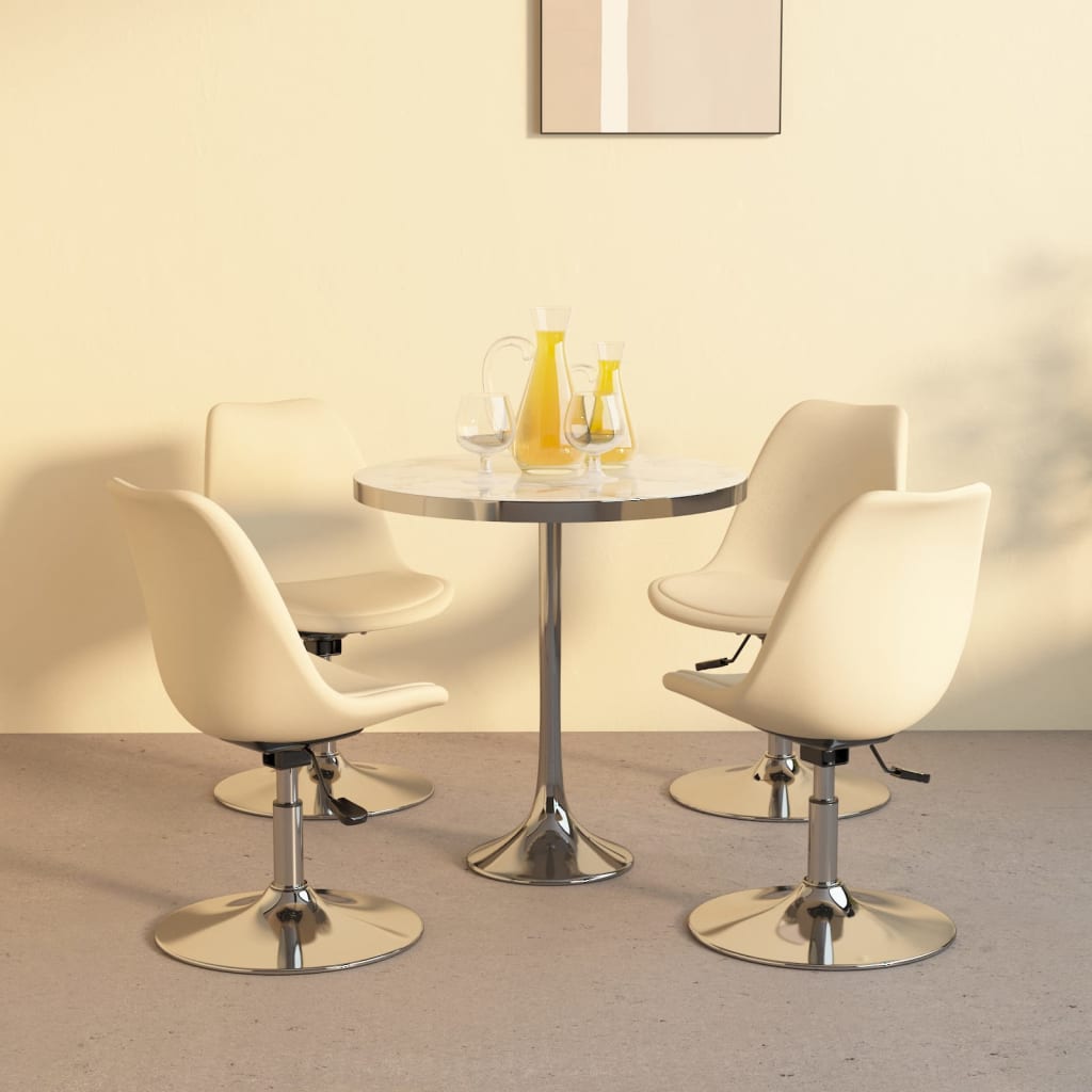 Sillas de comedor giratorias 2 uds de terciopelo gris claro
