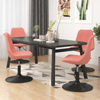 Sillas de comedor giratorias 2 uds de terciopelo gris claro