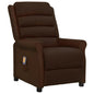 Sillón de masaje cuero sintético marrón