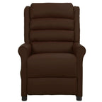 Sillón de masaje cuero sintético marrón