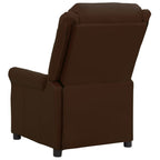 Sillón de masaje cuero sintético marrón