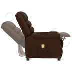 Sillón de masaje cuero sintético marrón