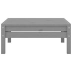 Juego de muebles de jardín 3 piezas madera maciza de pino gris