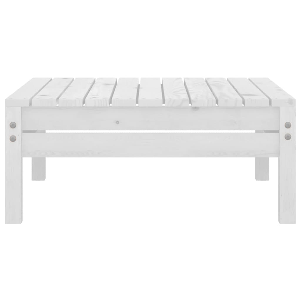 Juego de muebles de jardín 3 pzas madera maciza de pino blanco