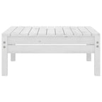 Juego de muebles de jardín 3 pzas madera maciza de pino blanco