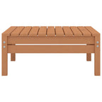 Juego muebles de jardín 6 pzas madera maciza pino marrón miel