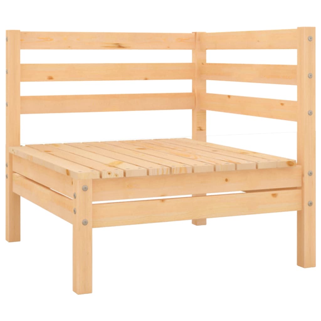 Juego de muebles de jardín 10 piezas madera maciza de pino