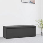 Banco almacenaje plegable lino sintético rojo tinto 76x38x38 cm