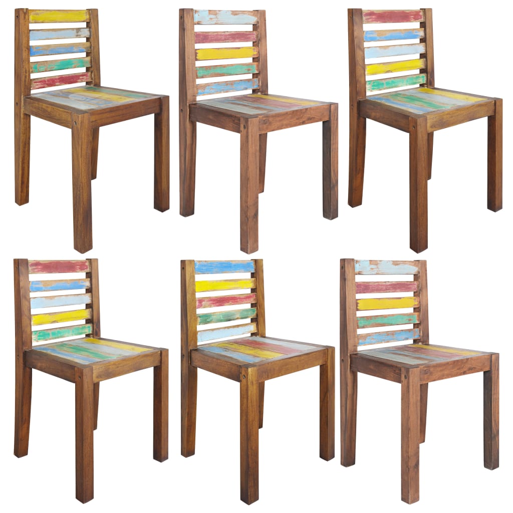Dining Chairs 2 pcs Solid Reclaimed Wood