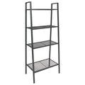 Estantería de escalera 4 niveles metal gris antracita