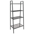 Estantería de escalera 4 niveles metal gris antracita