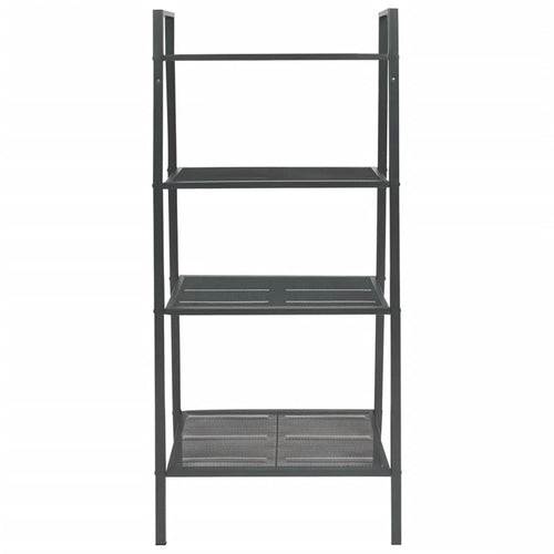 Estantería de escalera 4 niveles metal gris antracita