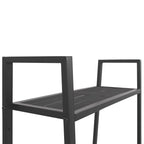Estantería de escalera 4 niveles metal gris antracita