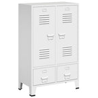 Armario industrial acero blanco 67x35x107 cm