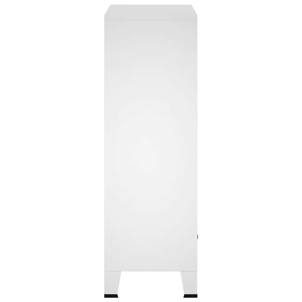 Armario industrial acero blanco 67x35x107 cm