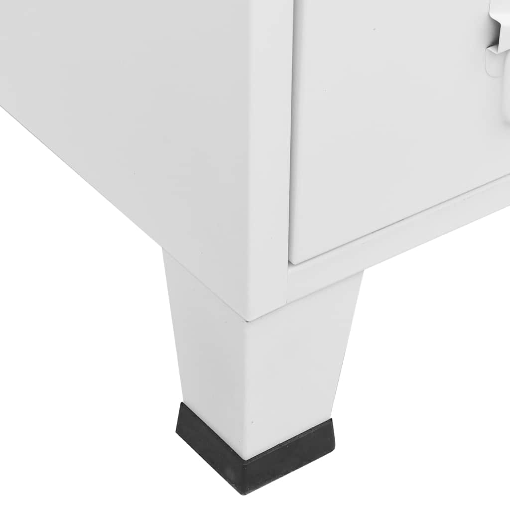 Armario industrial acero blanco 67x35x107 cm