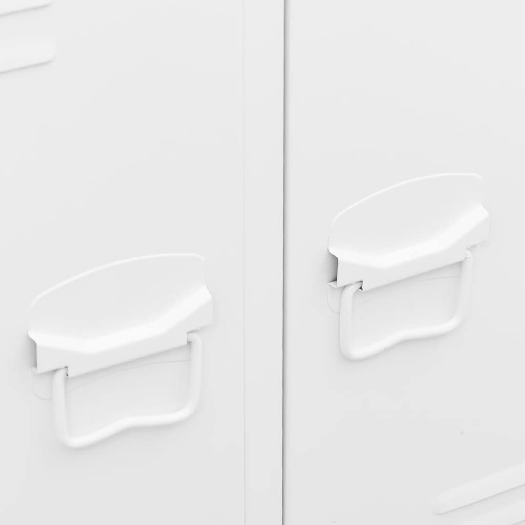 Armario industrial acero blanco 67x35x107 cm