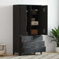 Armario industrial de metal blanco 90x50x180 cm