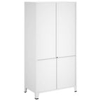 Armario industrial de metal blanco 90x50x180 cm