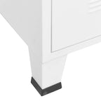 Armario industrial de metal blanco 90x50x180 cm