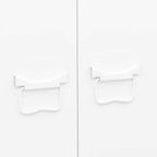 Armario industrial de metal blanco 90x50x180 cm