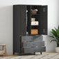 Armario industrial de metal blanco 90x50x180 cm