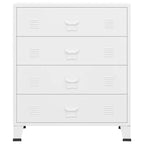 Cajoner industrial de metal blanca 78x40x93 cm