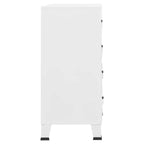 Cajoner industrial de metal blanca 78x40x93 cm