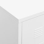 Cajoner industrial de metal blanca 78x40x93 cm