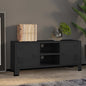 Industrial black metal TV cabinet 105x35x42 cm