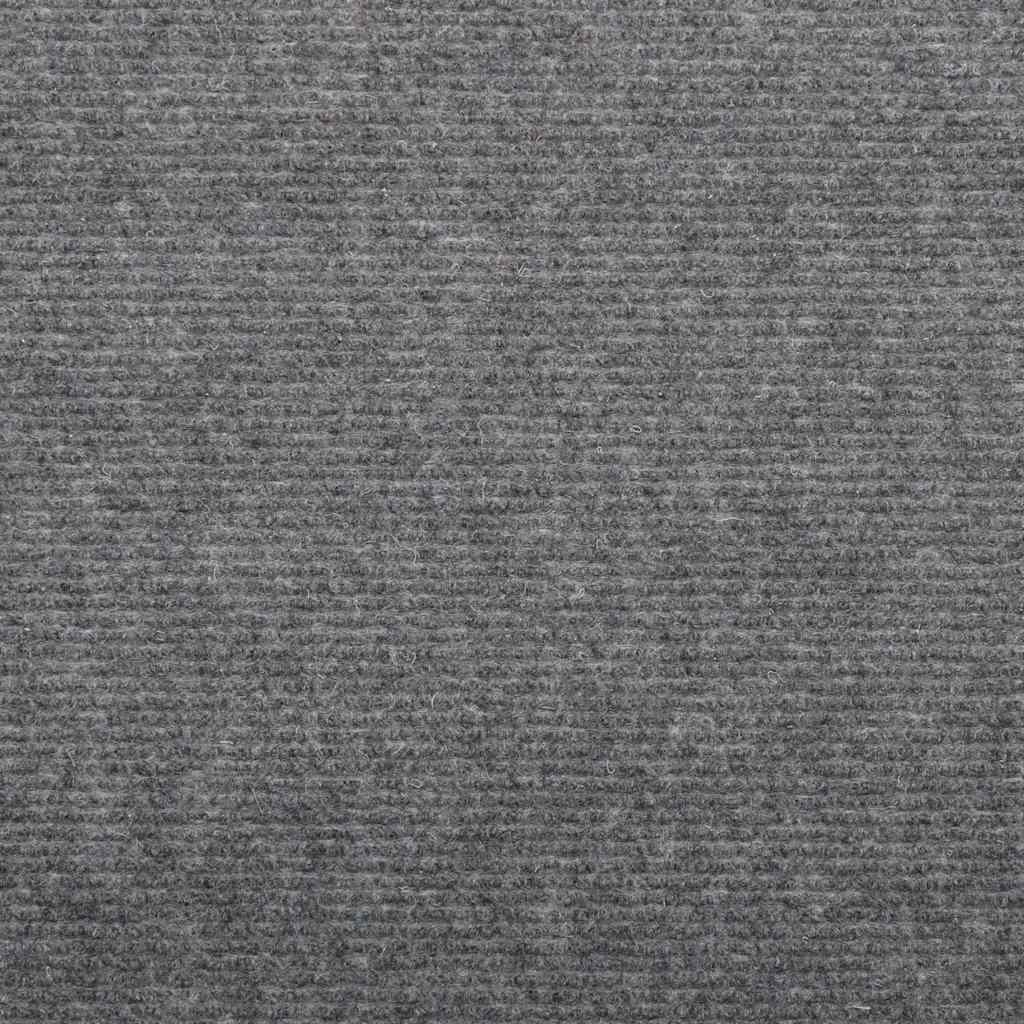 Alfombrilla autoadhesiva escalera 15 uds 56x17x3 cm gris