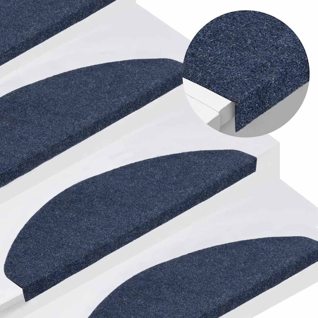 Alfombra autoadhesiva escalera sisal 15 uds antracita 56x17x3cm