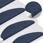 Alfombra autoadhesiva escalera sisal 15 uds antracita 56x17x3cm
