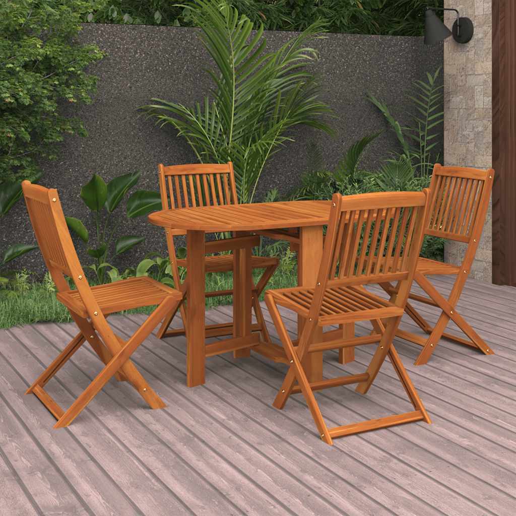 3067729 5 Piece Garden Dining Set Black (147875+2x46548)