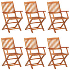 Juego comedor de jardín 7 pzas madera maciza acacia 180x90x75cm